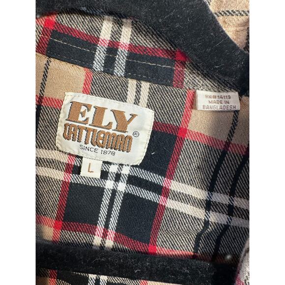 Ely Cattleman Womens Pearl Snap Button Down Shirt Sz L - Picture 5 of 9